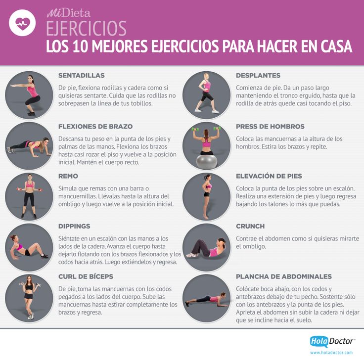 Los 10 mejores ejercicios para hacer en casa Los 10 mejores ejercicios para hacer en casa