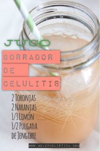 jugo para eliminar la celulitis