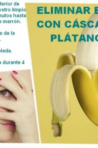 eliminar el acné con cascara de platano