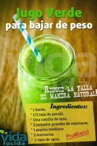 jugo verde para bajar de peso