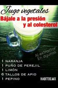 jugo para reducir el colesterol