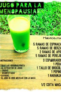 jugo para la menopausia