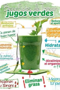 beneficios de tomar jugos verdes