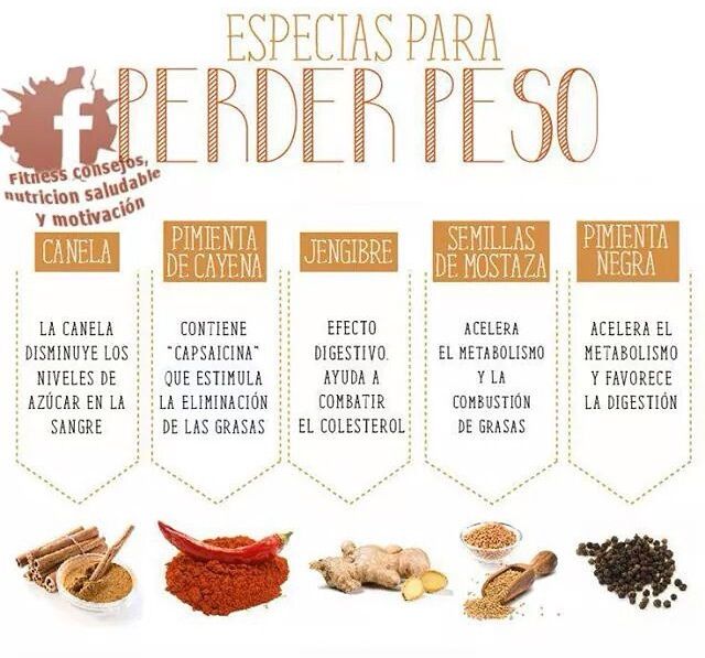 especias para perder peso