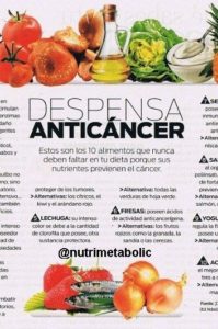 alimentos para prevenir el cancer