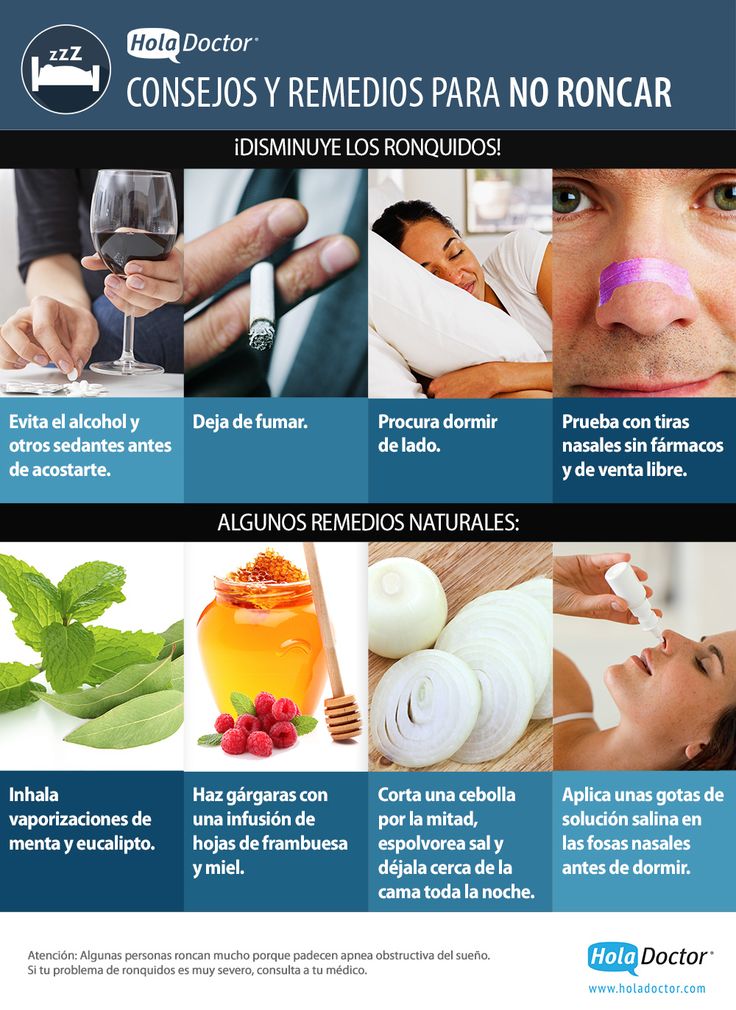 Poderoso Espectáculo Aceptado Consejos y remedios para dejar de roncar | Infografías y Remedios