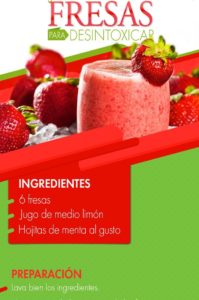 jugo de fresas para desintoxicar