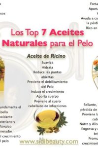 aceites naturales para el pelo