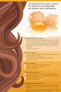 yema de huevo para el cabello