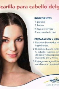 mascarilla para el cabello delgado