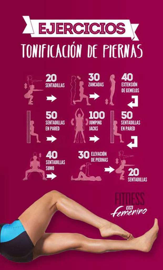 ejercicios para tonificar las piernas