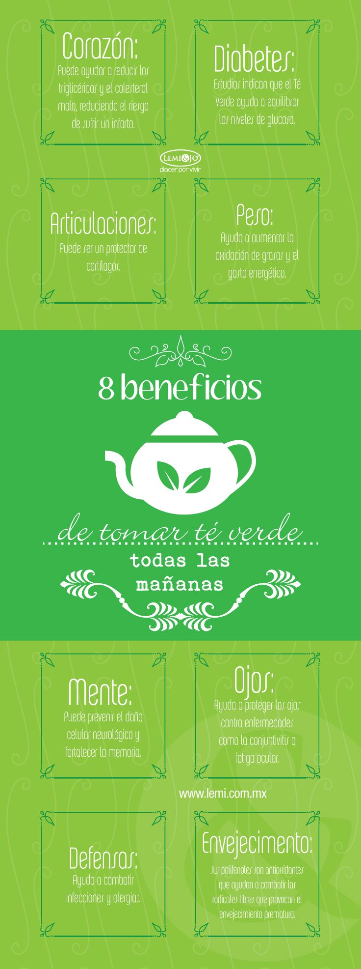 beneficios de tomar té verde