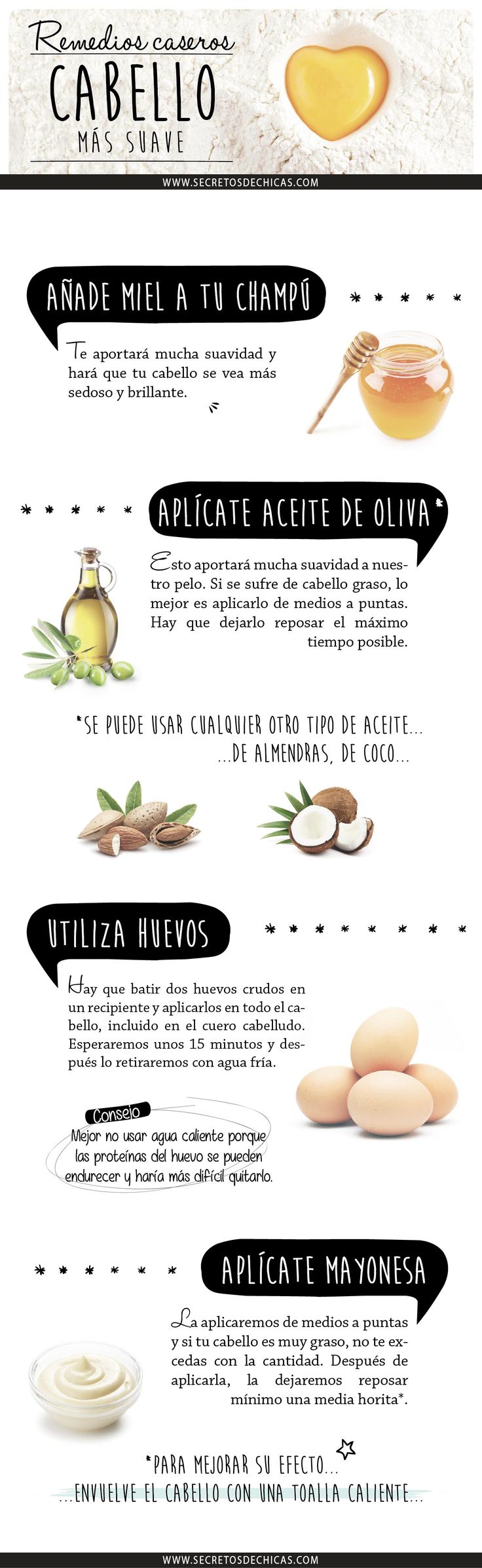 remedios caseros para un cabello más suave