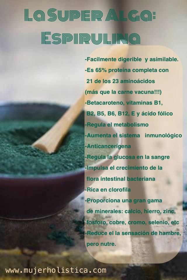 beneficios del alga espirulina para adelgazar