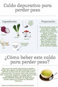 caldo depurativo para perder peso