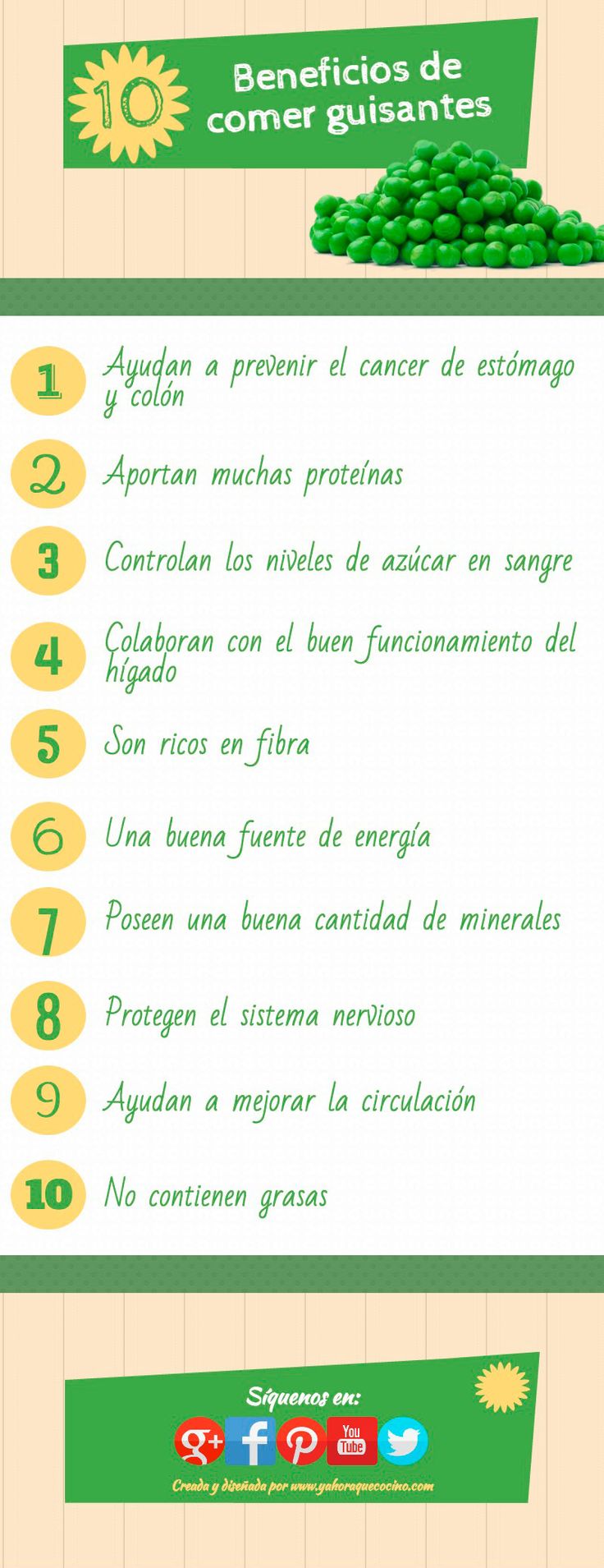 beneficios de comer guisantes verdes