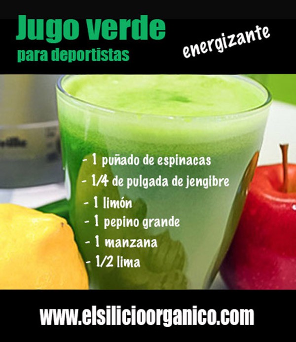 jugo verde energizante