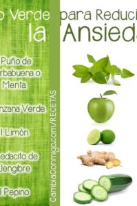 jugo verde para reducir la ansiedad