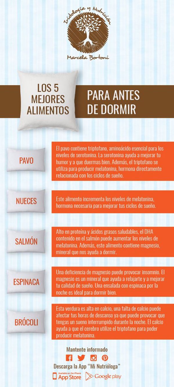 alimentos para dormir bien