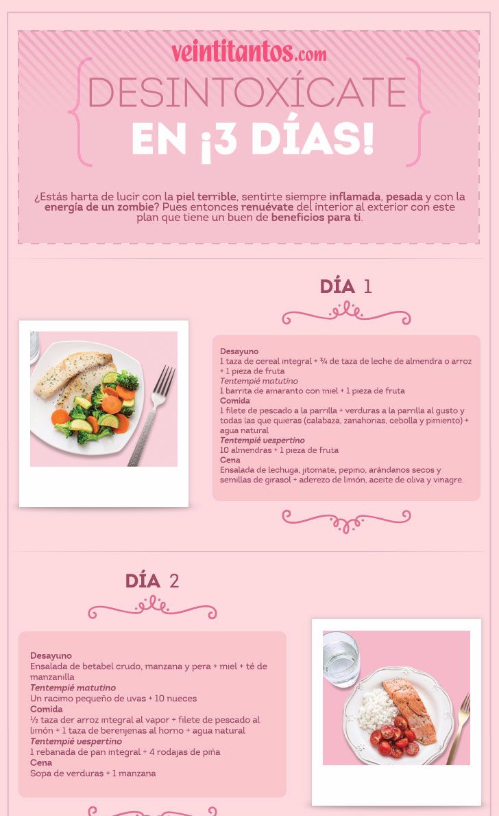 dieta para desintoxicar el cuerpo en 3 días)