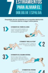 estiramientos espalda infografía