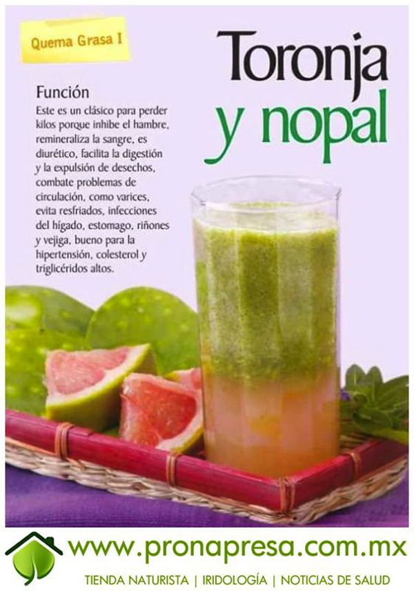 jugo de nopal y toronja