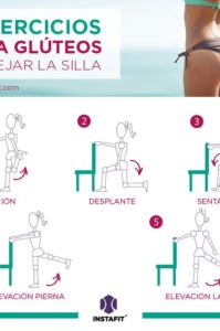 ejercicios para glúteos que se pueden realizar con una silla