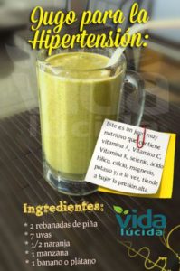 jugo verde para la hipertensión