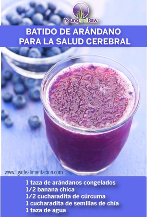 batido de arándano para la salud cerebral