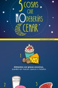 alimentos que no deberías cenar