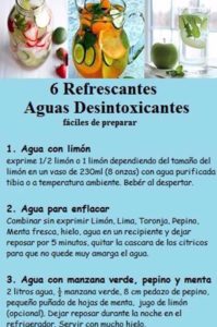 recetas de aguas detox