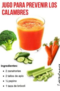 jugo para prevenir los calambres musculares