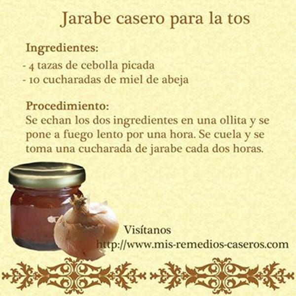 jarabe casero para la tos