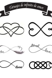 tatuajes de infinito de amor