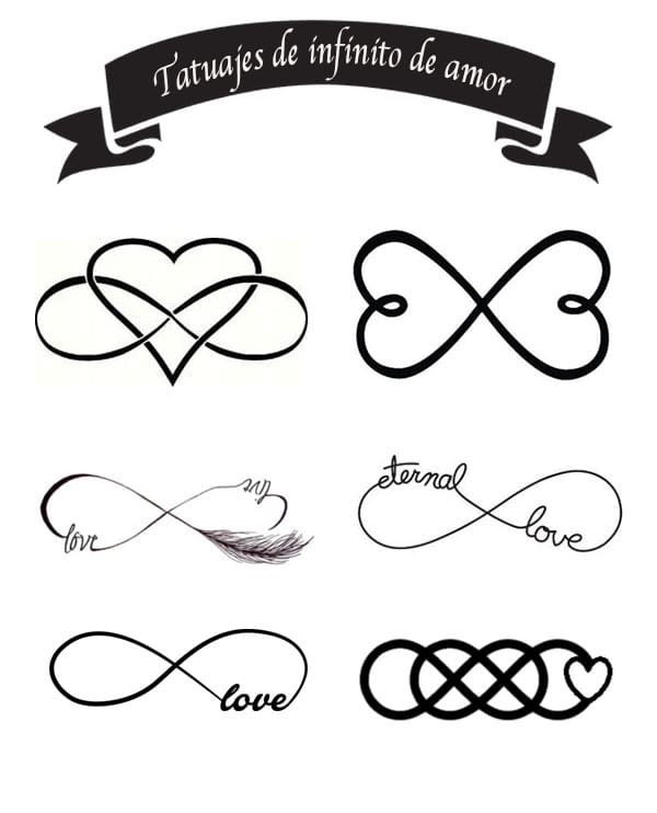 tatuajes de infinito de amor