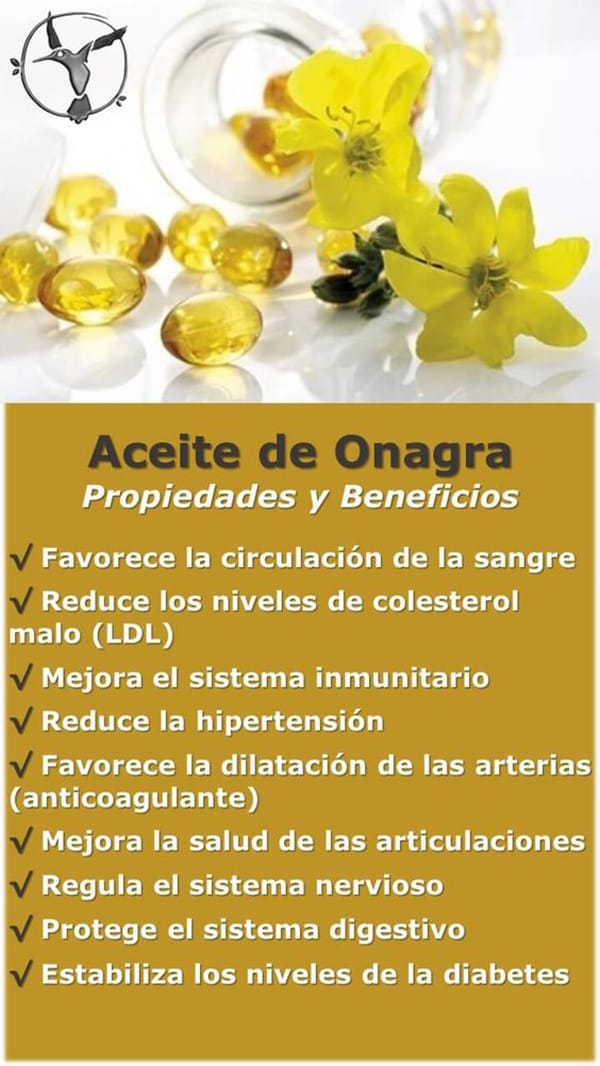 propiedades del aceite de onagra