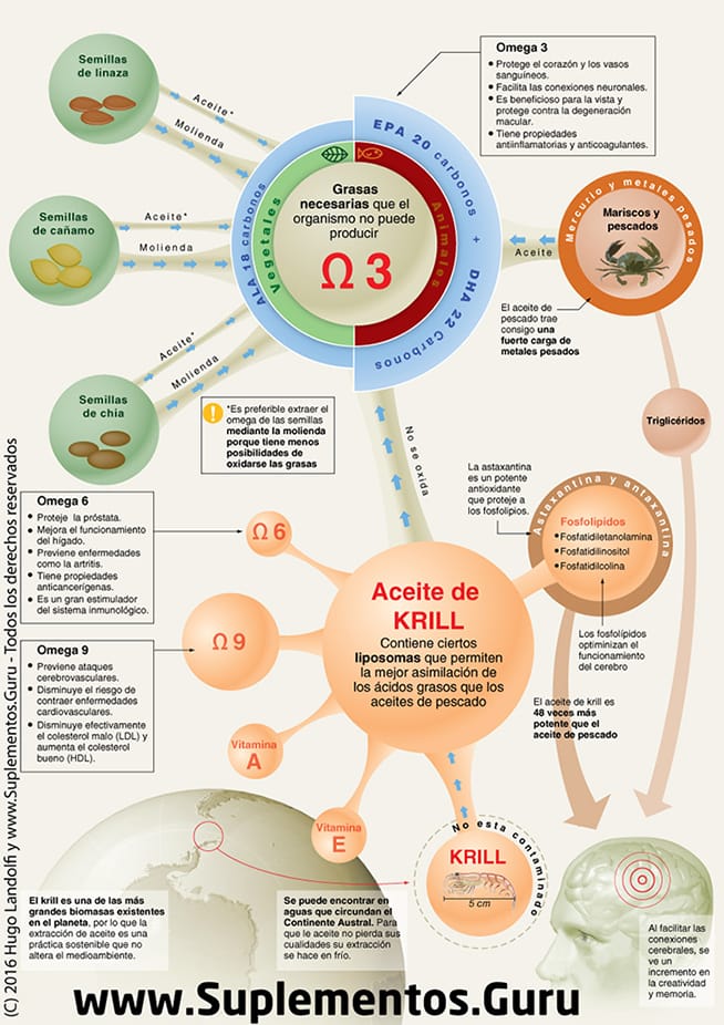 infografía sobre el aceite de krill