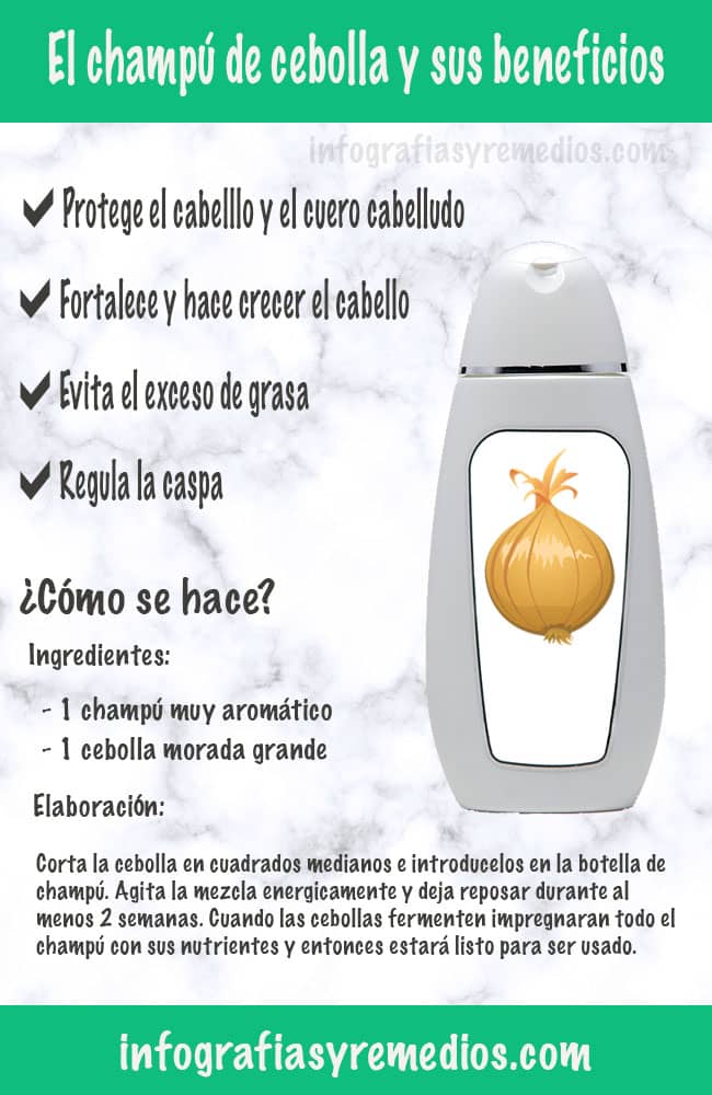 champú de cebolla casero